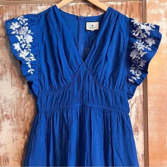 TUCKERNUCK Cerulean Sutton Flutter Sleeve Maxi Dress - XS - Picture 3 of 6
